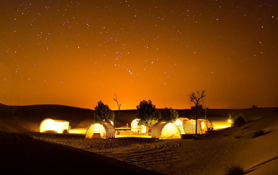 Stargazing in the desert in Dubai