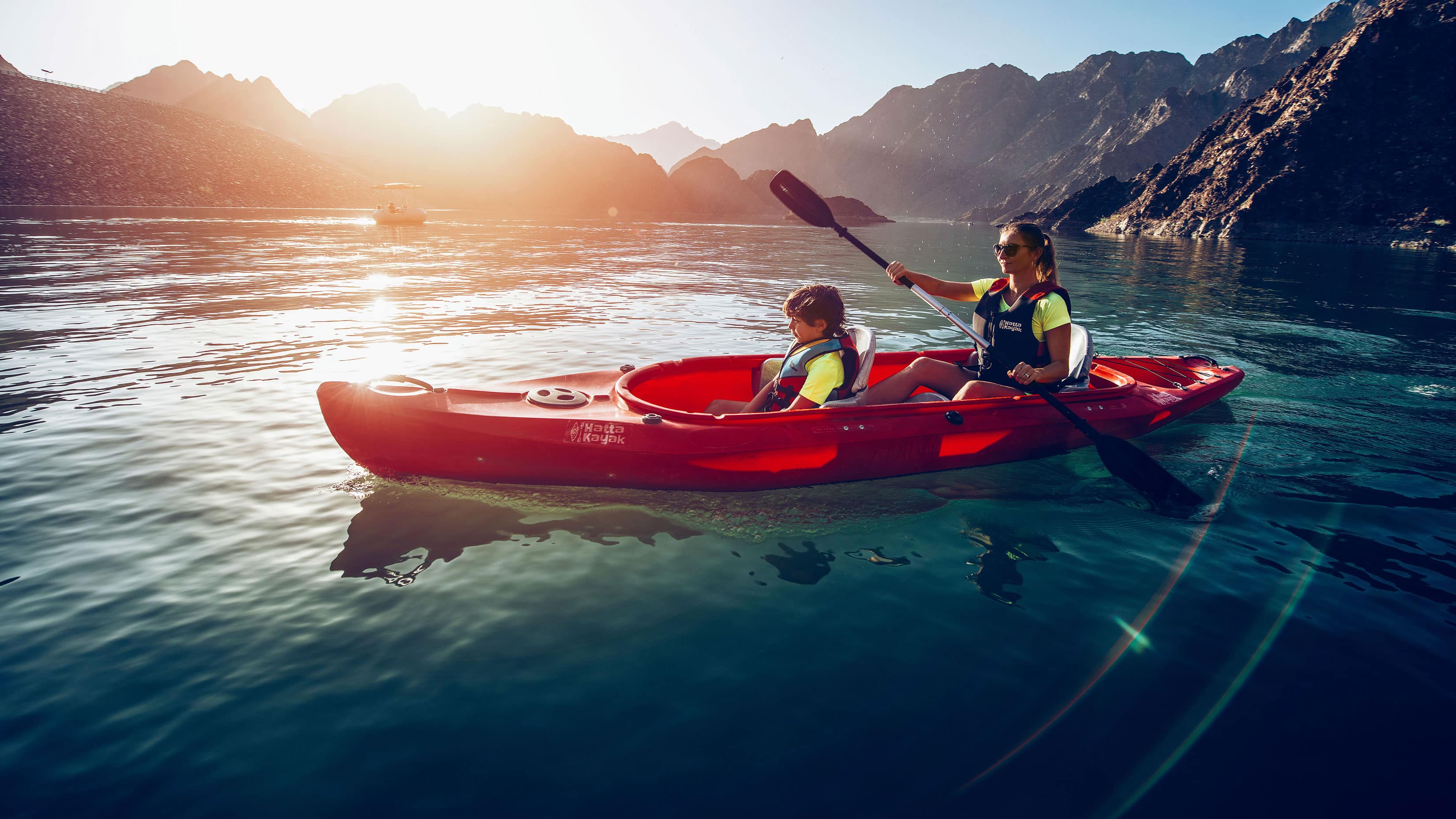 Kayaking at Hatta Dubai